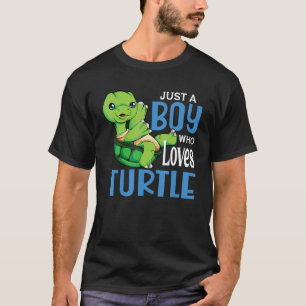Nur ein Junge, der Schildkröten Lieben Jungs Niedl T-Shirt