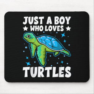 Nur ein Junge, der Schildkröten Lieben Lover spend Mousepad