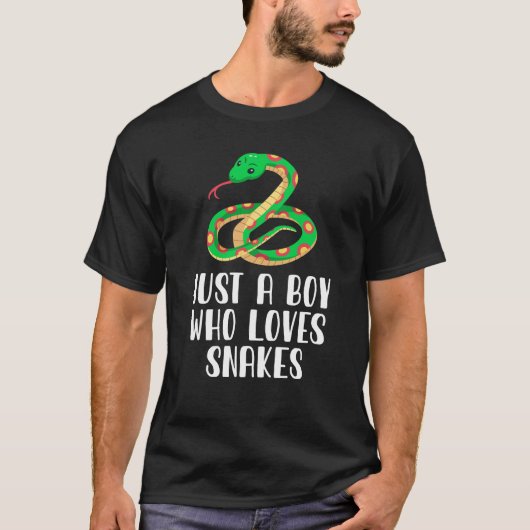Nur ein Junge, der Schlangen Liebe T-Shirt (Vorderseite)