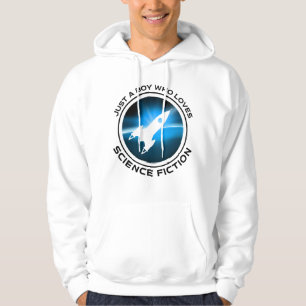 Nur ein Junge, der Science Fiction Liebe Hoodie