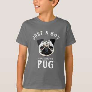 Nur ein Junge, der seinen Mops T - Shirt Liebe