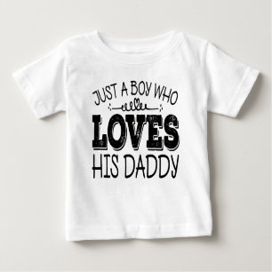 Nur ein Junge, der seinen Vater Coole Geburtstagsp Baby T-shirt