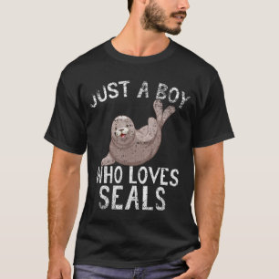 Nur ein Junge, der Siegel Liebe T-Shirt