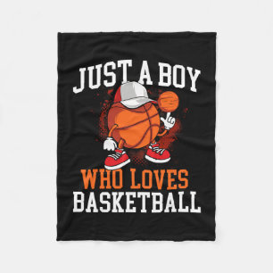 Nur ein Junge, der Sketll liebt - Player Hoops Fleecedecke