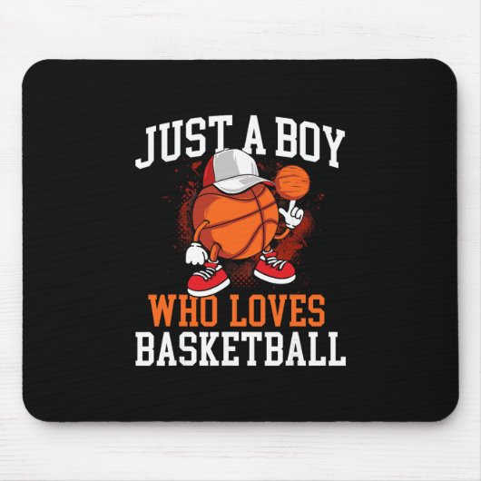 Nur ein Junge, der Sketll - Spieler Hoops liebt Mousepad (Vorne)