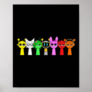 Nur ein Junge, der Sprunky Funny Sprunky Game Lieb Poster