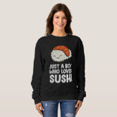 Nur ein Junge, der Sushi Liebe Sweatshirt (Vorne ganz)