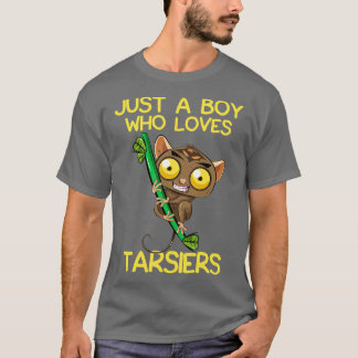 Nur ein Junge, der Tarsiers Lieben T-Shirt