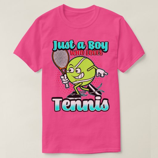 Nur ein Junge, der Tennis Liebe T-Shirt (Design vorne)