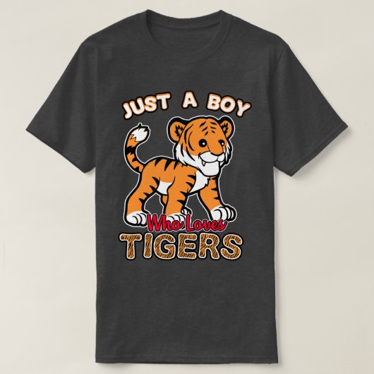 Nur ein Junge, der Tiger Liebe T-Shirt (Design vorne)