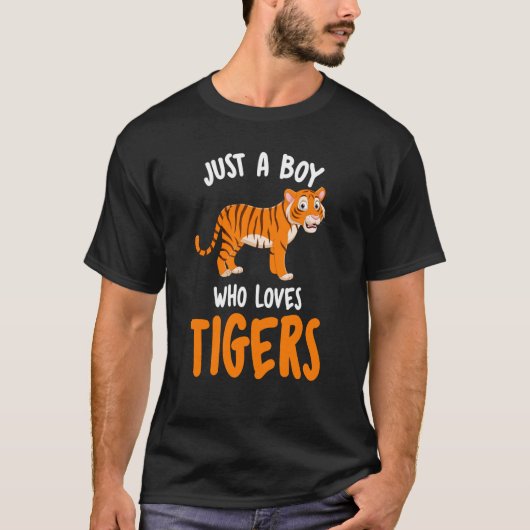 Nur ein Junge, der Tiger Liebe T-Shirt (Vorderseite)