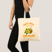 Nur ein Junge, der Tiki Bars Lieben Tragetasche (Vorderseite (Produkt))