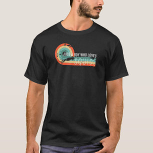 Nur ein Junge, der Tintenfische Lieben Tintenfisch T-Shirt
