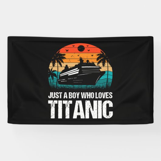 Nur ein Junge, der Titanic zwei Lieben Banner (Horizontal)