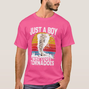 Nur ein Junge, der Tornadoes Storm Chasers Boys Li T-Shirt