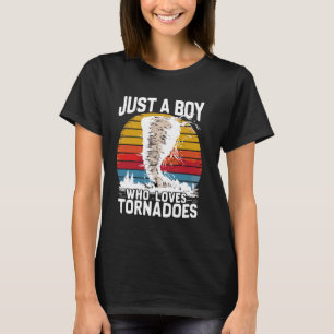 Nur ein Junge, der Tornadoes Storm Chasers Boys Li T-Shirt