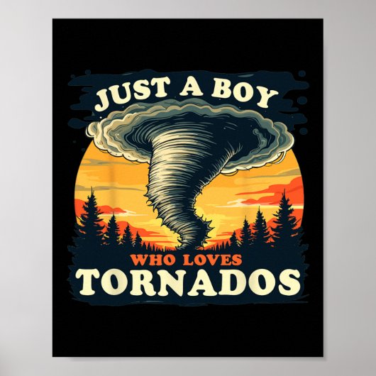 Nur ein Junge, der Tornados Meteorologie Storm Ch  Poster (Vorne)