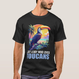 Nur ein Junge, der Tukane liebt. Tukane schreien T-Shirt