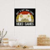 Nur ein Junge, der Videospiele liebt Poster (Küche)