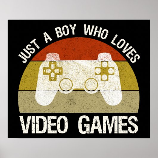 Nur ein Junge, der Videospiele liebt Poster (Vorne)