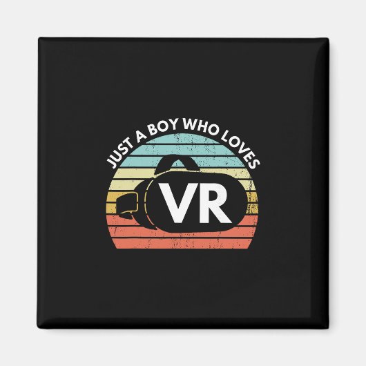 Nur ein Junge, der Vr lustig virtuelle Realität At Magnet (Vorne)