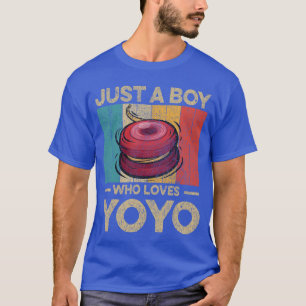 Nur ein Junge, der Yoyo lustig Vintage Yoyo Jungen T-Shirt