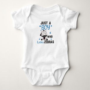 Nur ein Junge, der Zebras-Liebe Lieben Sweet Anime Baby Strampler