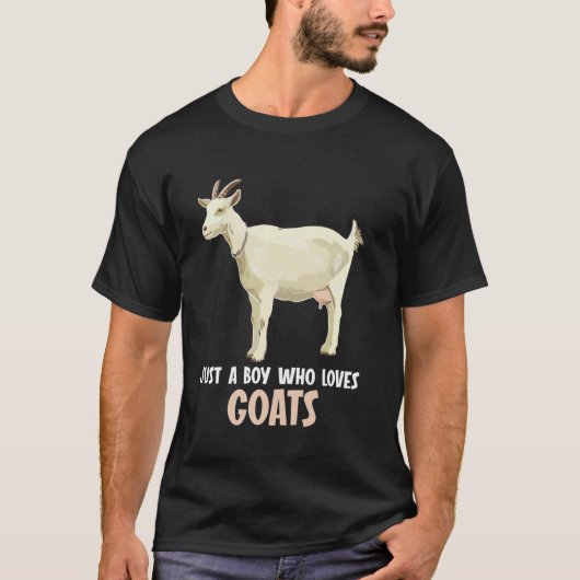 Nur ein Junge, der Ziegen Ziege liebt T-Shirt (Vorderseite)