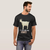Nur ein Junge, der Ziegen Ziege liebt T-Shirt (Vorne ganz)