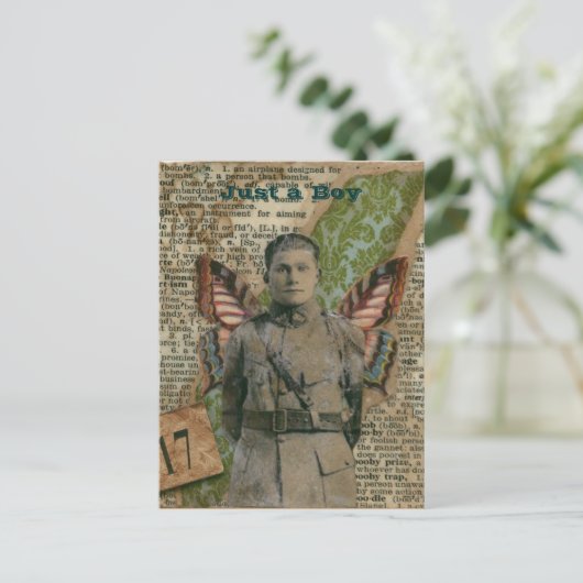 Nur ein Junge Postkarte (Stehend Vorderseite)