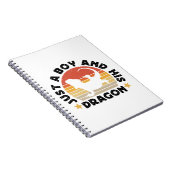 Nur ein Junge und sein Drachen Reptil Lover Zitat Notizblock (Rechte Seite)