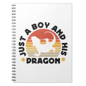 Nur ein Junge und sein Drachen Reptil Lover Zitat Notizblock (Vorderseite)