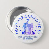 NUR EIN KAPITEL MEHR Hebräisches Chanukka Button (Vorne & Hinten)