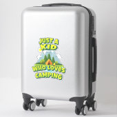 Nur ein Kind, das Camping Liebe Aufkleber (Koffer)