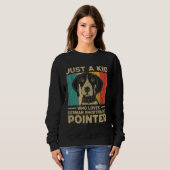 Nur Ein Kind Das Deutsche Kurzhaarige Pointer Lieb Sweatshirt (Vorne ganz)