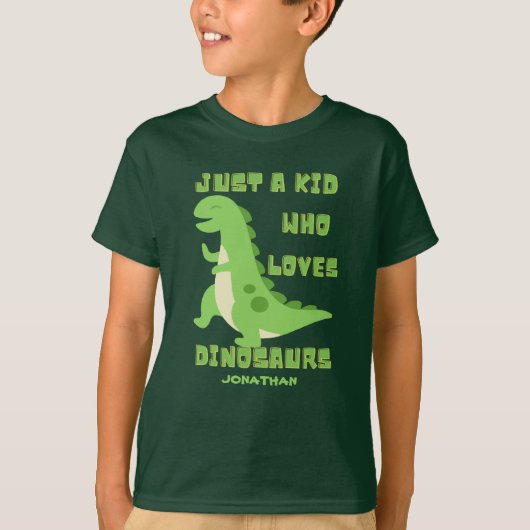 Nur ein Kind, das Dinosaurier Liebe T-Shirt (Vorderseite)