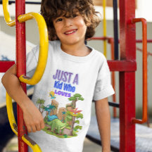 Nur ein Kind, das Dinosaurier Liebe