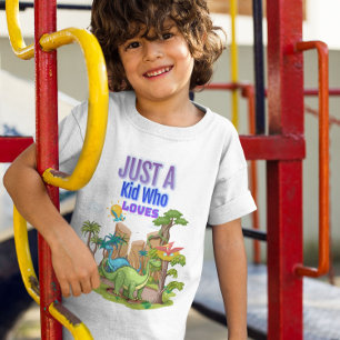 Nur ein Kind, das Dinosaurier Liebe Tri-Blend Shirt