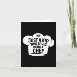 Nur ein Kind, das Liebe Koch Cool kochen Lover Karte