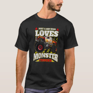 Nur ein Kind, das Monster-LKWs Liebe T-Shirt