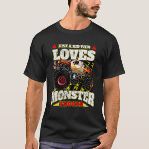 Nur ein Kind, das Monster-LKWs Liebe T-Shirt