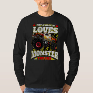 Nur ein Kind, das Monster-LKWs Liebe T-Shirt