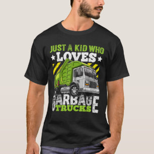 Nur ein Kind, das Müllwagen liebt Lustiges Geschen T-Shirt