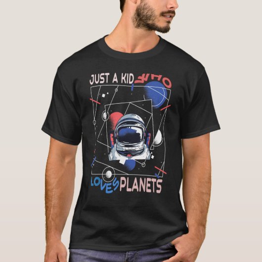 Nur ein Kind, das Planeten für Kindersolarsysteme T-Shirt (Vorderseite)
