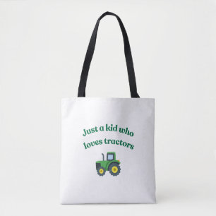 Nur ein Kind, das Traktoren Liebe - Kinder T - Shi Tasche