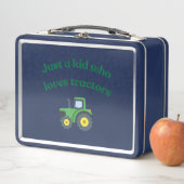 Nur ein Kind, das Traktoren Liebe - Metalldose Metall Brotdose (Beispiel)