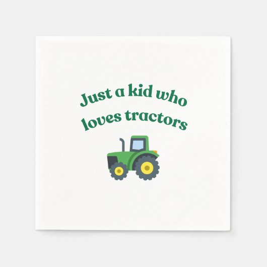 Nur ein Kind, das Traktoren Liebe - Patry Paper Na Serviette (Vorderseite)