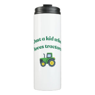 Nur ein Kind, das Traktoren Lieben - Tumbler Thermosbecher