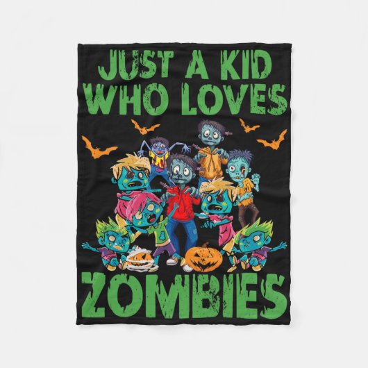 Nur ein Kind, das Zombies Halloween Zombie Enth Li Fleecedecke (Vorderseite)