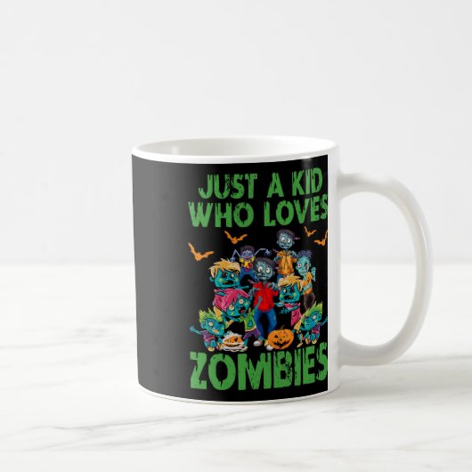 Nur ein Kind, das Zombies Halloween Zombie Enth Li Kaffeetasse (Rechts)